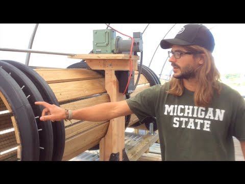 Root Barrel Washer - Saving time washing root vegetables [Farm Hack]
