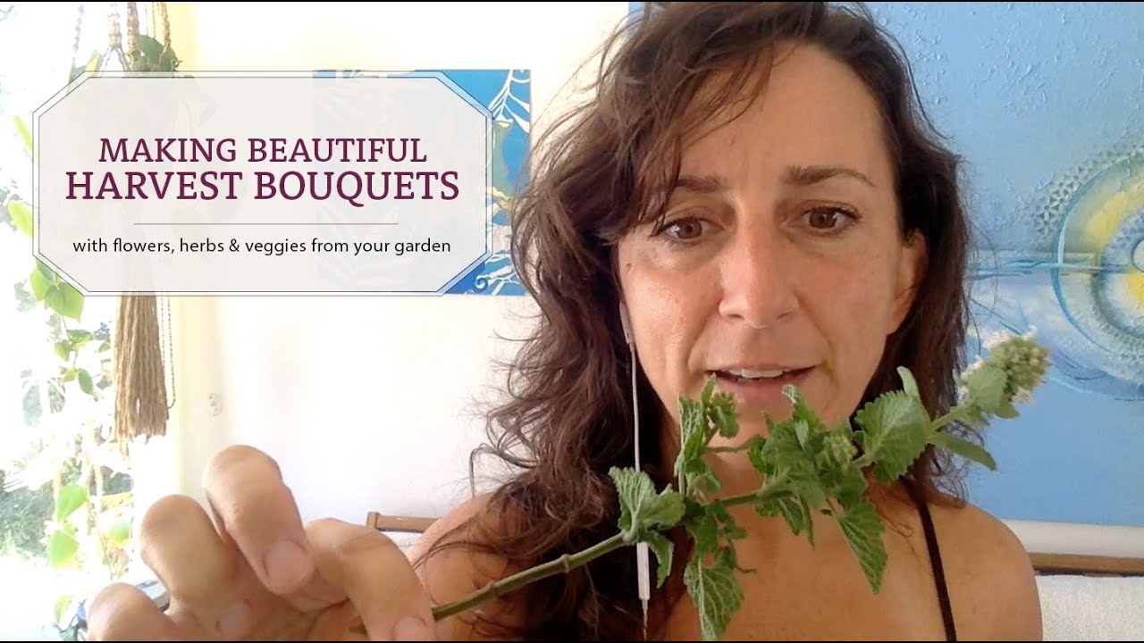 How to Make Garden Harvest Bouquets
