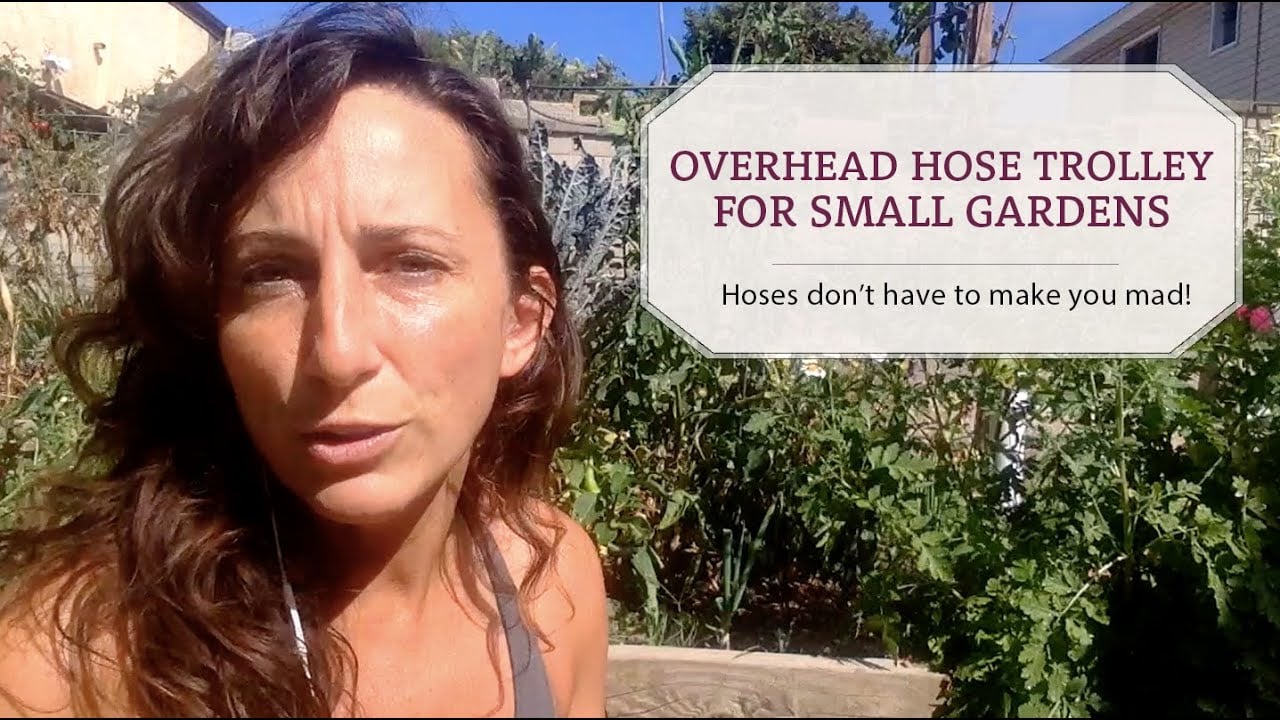 Overhead Hose Trolley for Small Gardens & Greenhouses