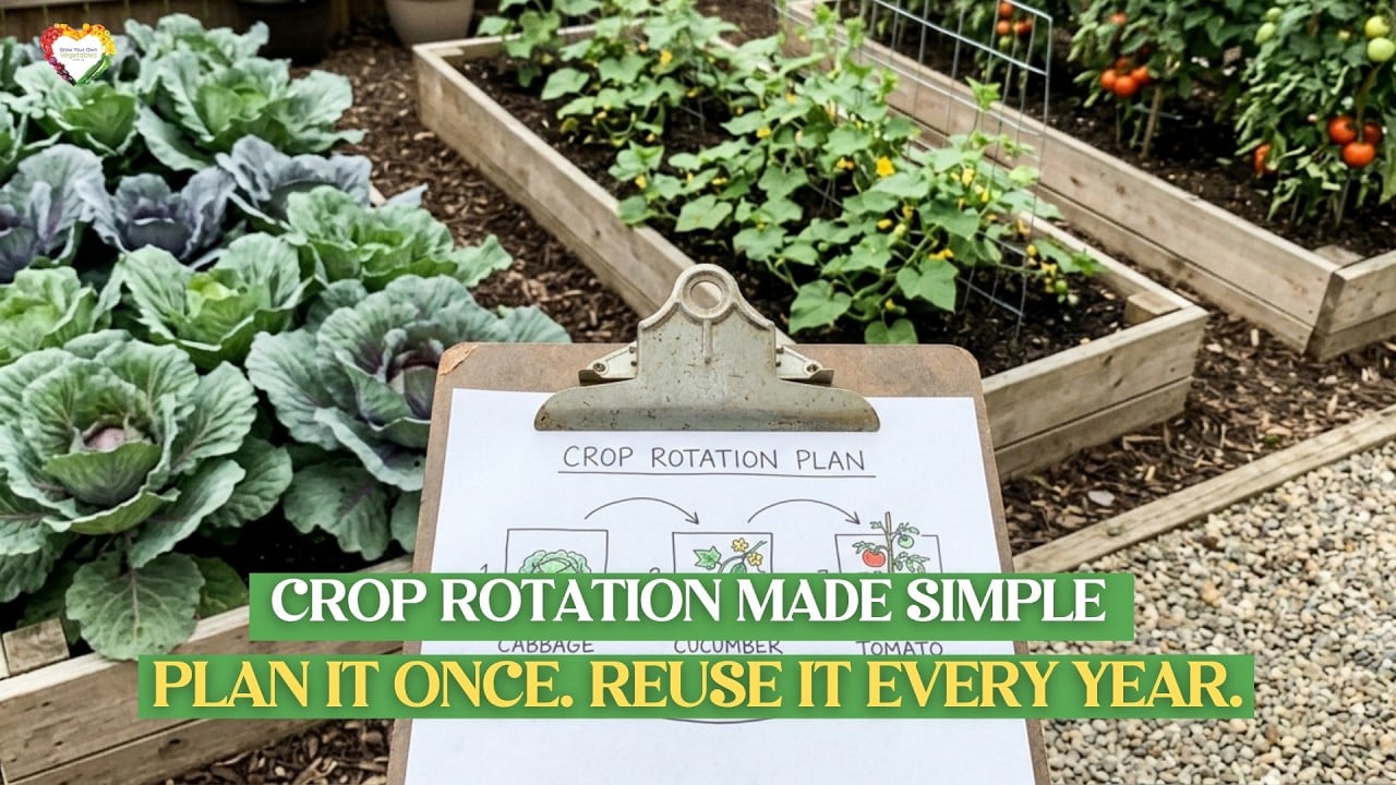 Crop Rotation Made Simple — The Three-Bed System You Can Reuse Every Single Year