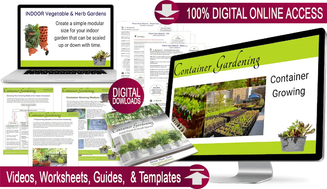 Sales graphic for the Container Gardening Micro Course