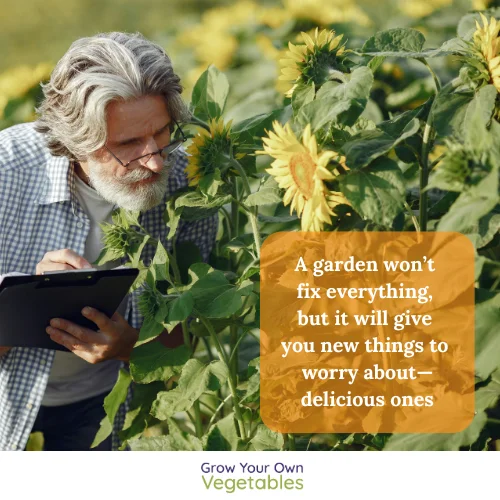 09.12.2025 garden worry Cartoon of a person in a towel "I'll let you in on a little secret. Washing your hair is a great way to get the dirt out from under your nails after gardening"