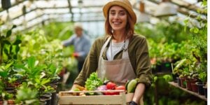 woman holding harvest